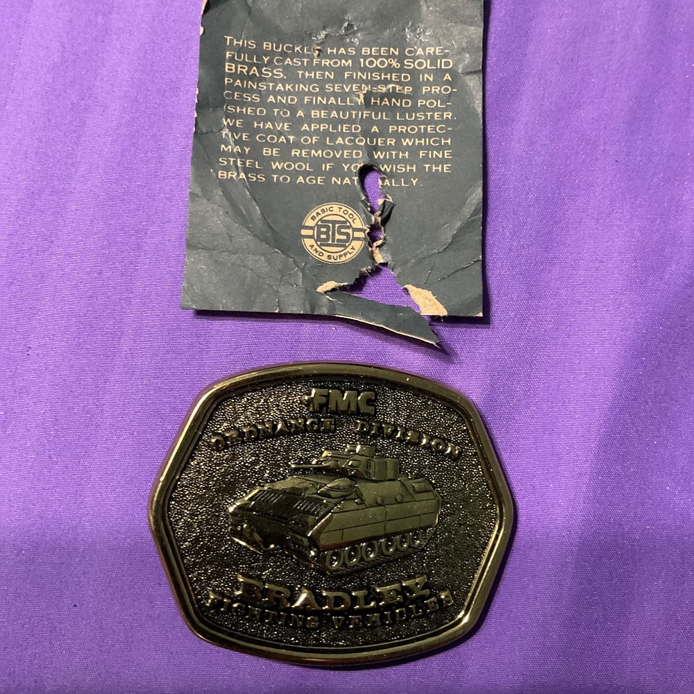 FMC BRADLEY fighting Machine buckle. M188